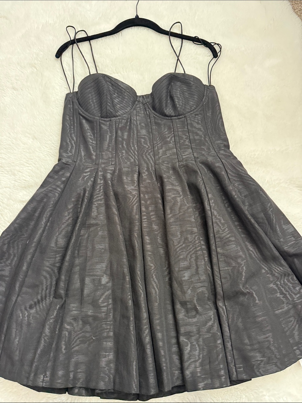 Black Sculpted Bust Fit-and-Flare Dress - Women